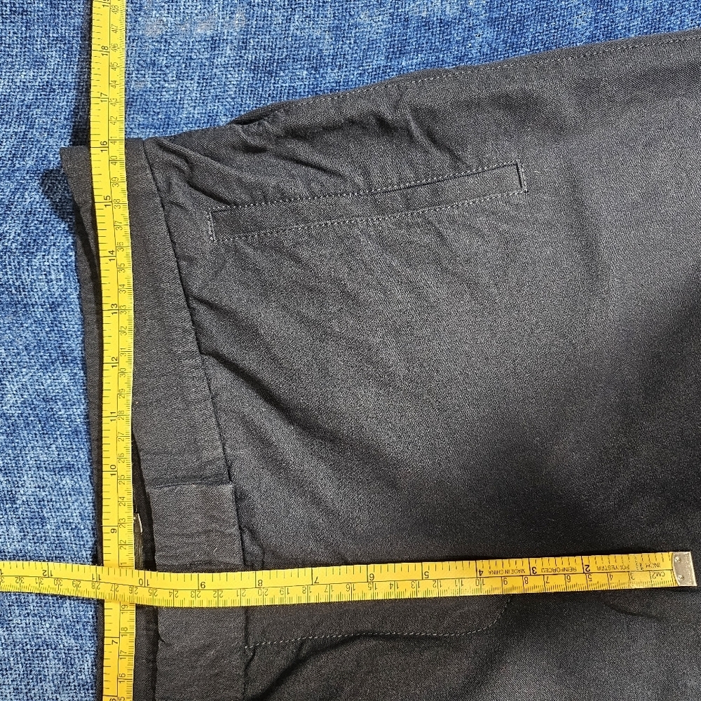 JOSEPH Navy Blue Capri Trousers Pants Side Leg Buttons 40 (US 12) - Picture 6 of 9
